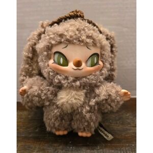 Letsvan Wakuku Fuzzy Trendy Fun Party Plush Keychain Bag Charm Vinyl Face Doll